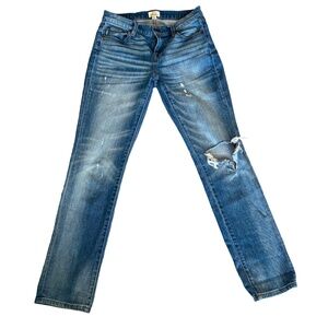 J.Crew Slim Distressed Boyfriend Jeans | Relaxed Broken-In High-Rise Denim